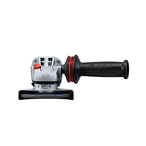 Bosch angle grinder with black handle.