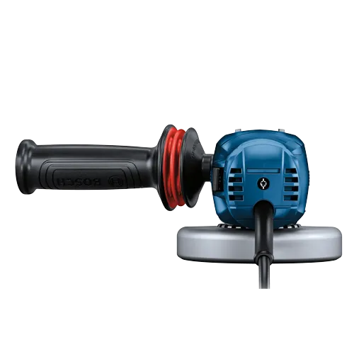 Bosch electric angle grinder with BOSCH visible on the handle.