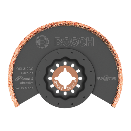 3-1/2 In. x 1/8 In. Starlock® Oscillating Multi Tool Kerf Carbide Grit/Grout Grinding Blade