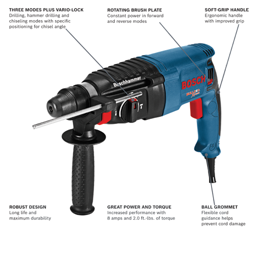 BOSCH(ボッシュ)『GBH2-26RE SDS-Plusハンマードリル』(579) BOSCH(ボッシュ)『GBH2-26RE SDS-Plusハンマードリル』(579)