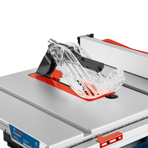 Bosch GTS18V-08 table saw, with Ø8-1/4" (210mm) blade, 18V, 5500/min (RPM).