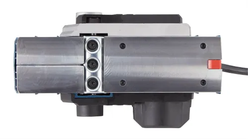 Bosch electric planer, silver with black and red accents.