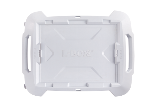 L-BOXX® white plastic case with Bosch logo.