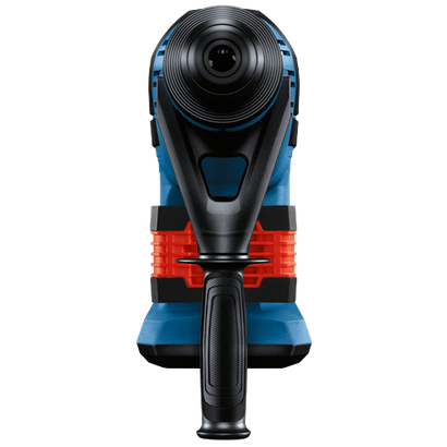 Bosch blue and black power tool with orange accents.