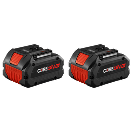 CORE18V 8Ah battery pack, with the Bosch logo.