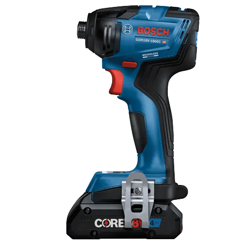 Bosch GDR18V-1860C HD brushless impact driver, CORE18V 4 Ah battery