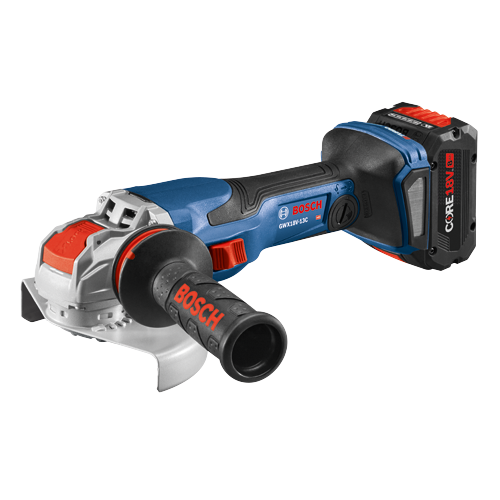 Bosch cordless grinder model GWX18V-13CB14 product image.