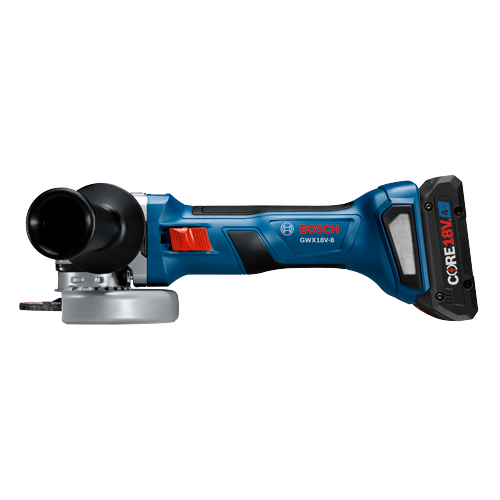 Bosch GWX18V-8, Core 18V 4Ah, cordless angle grinder.
