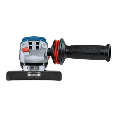 Bosch angle grinder with "BOSCH" visible on the handle.