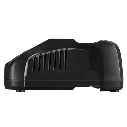 Black plastic device with vertical vents.