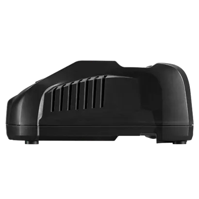 Black plastic device with vertical vents.