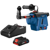 bosch cordless 18V AMPshare CORE18V sds-plus mobile dust extractor charger accessories kit