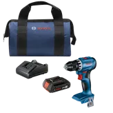 Bosch GSR18V-400 HD drill, with a bag, two batteries 18V 2Ah and a charger.