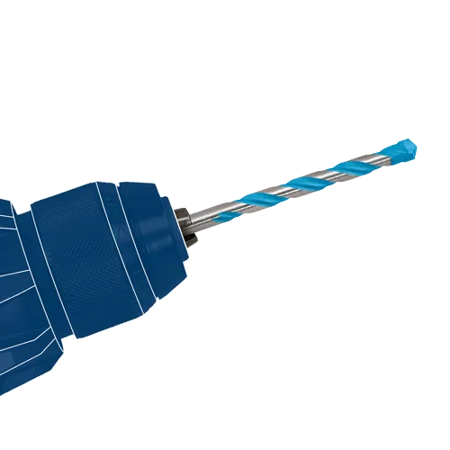 Blue Xtreme PowerGrip Carbide Hammer Drill Bit Set