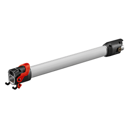 Bosch tool accessory, with black and orange ends and a silver body.