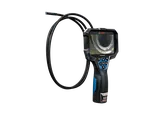 Bosch inspection camera, "Professional", with flexible tube, displaying a view inside a pipe.