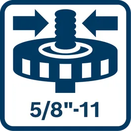 Measuring tools positive icon for web: 5/8"-11 Thread Mount