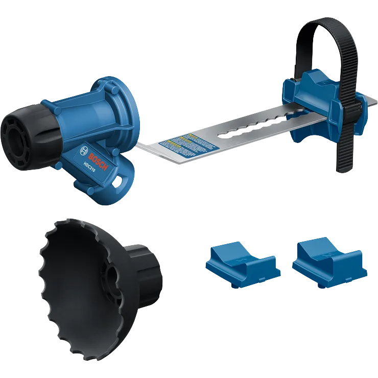 Image of the Bosch HDC310 SDS-Max® and Spline Dust-Collection Attachment on white.