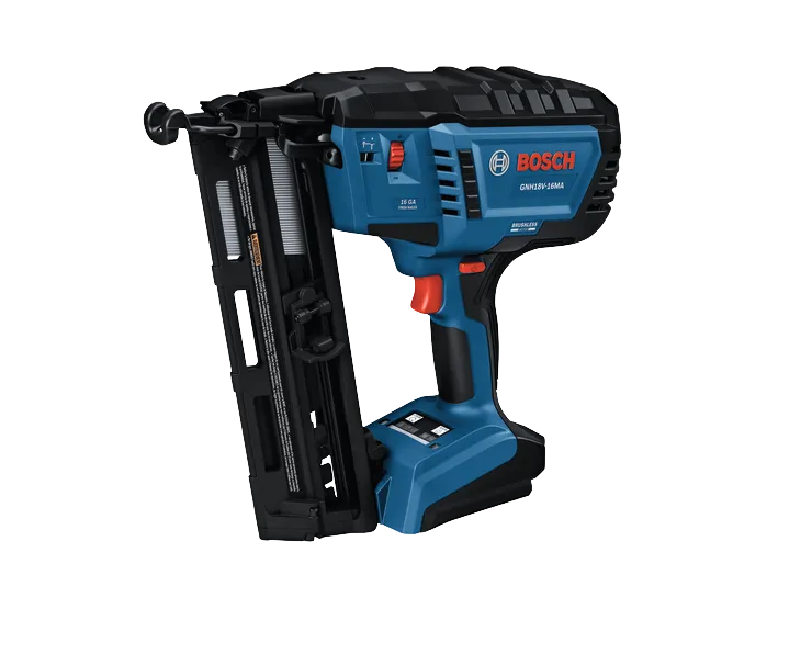Bosch GNH18V-16MA 16 GA Finish Nailer, Brushless Motor.