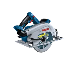 Bosch EDGE Cordless 24 tooth circular saw with fast cut blade.