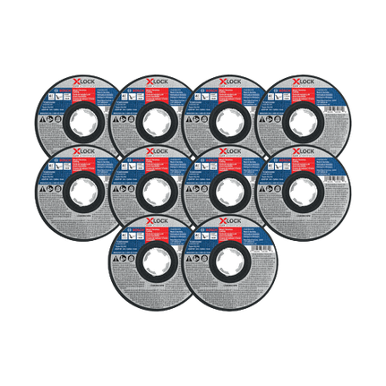 10 pc. 4-1/2 In. x .045 In. Type 1/41 X-LOCK® Metal/Stainless Fast Cutting Abrasive Wheel 60 Grit