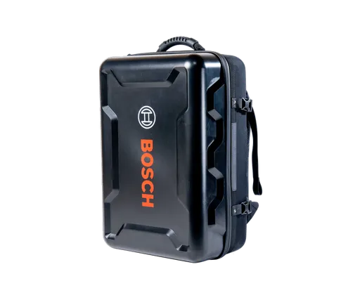 Bosch black hard case with handle and "BOSCH" logo.