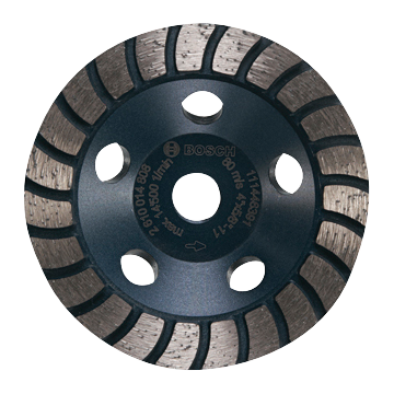 4 In. Turbo Hubbed Diamond Cup Wheel