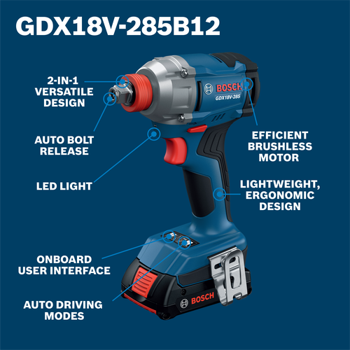 Bosch power tool product image on walkaround view.