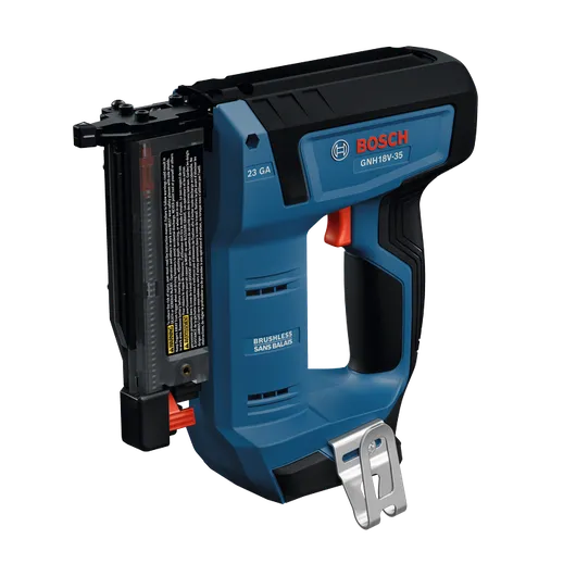 Bosch GNH18V-35N cordless nailer wood product main image.