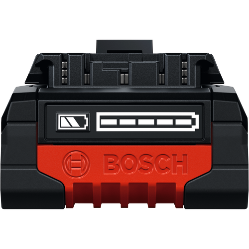 Bosch EXBA18V-40 EXPERT 18V Lithium-Ion 4 Ah High Power Battery on a mug-shot product image.