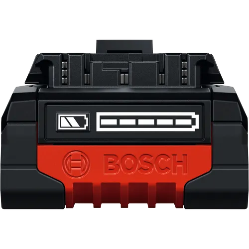 Bosch EXBA18V-40 EXPERT 18V Lithium-Ion 4 Ah High Power Battery on a mug-shot product image.