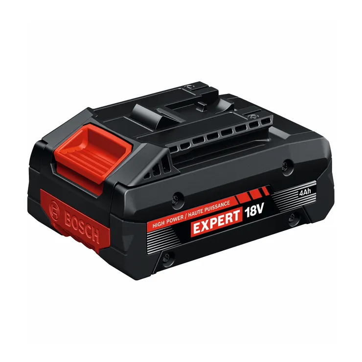 The Bosch EXBA18V-40 EXPERT 18V  Lithium-Ion 4 Ah High Power Battery on a product dynamic image view.