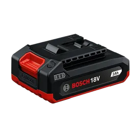 Product Image Dynamic of Bosch GBA18V-20 18V Lithium-Ion 2 Ah Battery on a white background.