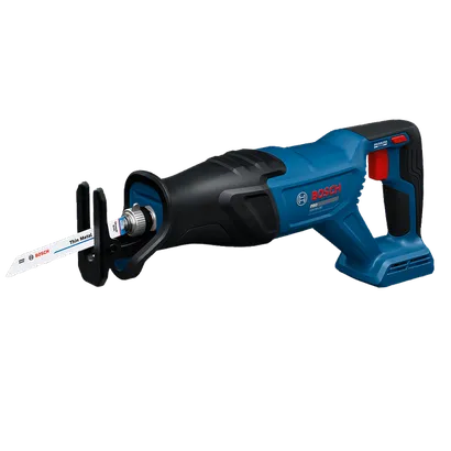 Product Image Dynamic of Bosch GSA18V-280N 18V 1-1/8 In. Reciprocating Saw on a white background.