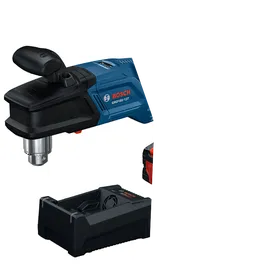Product Image Dynamic of Bosch GRD18V-127B26X 18V High Torque Right Angle Drill ½ In. on a white background.