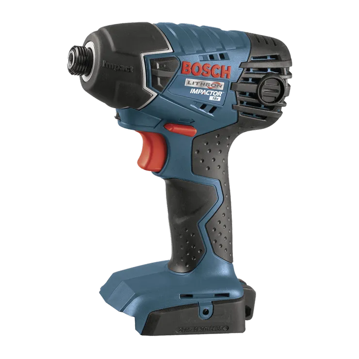 Product Image Dynamic Bosch 25618B 18V 1/4 In. Hex Impact Driver (Bare Tool) on a white background.
