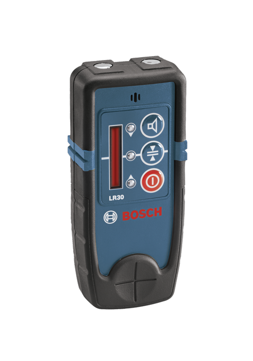 Product Image Dynamic of Bosch LR30 500 Ft. Red-Beam Rotary Laser Receiver on a white background.