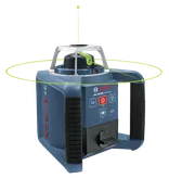 Product Image Dynamic of Bosch GRL 300 HVG Green-Beam Rotary Laser on a white background.