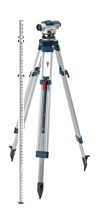 Product Image Dynamic of Bosch GOL 32CK Automatic Optical Level Kit on a white background.