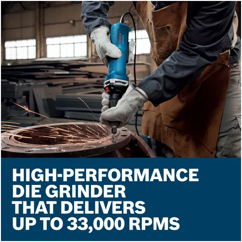 Features/Claims image of Bosch GGS30LPS 6 Amp Die Grinder With No Lock-On Paddle Switch.