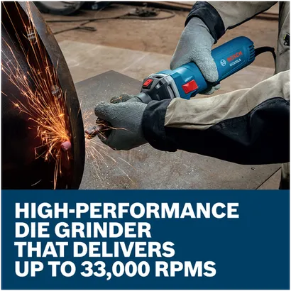 Features/Claims image of Bosch GGS30LS 6 Amp Die Grinder With Slide Switch.