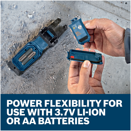 Features/Claims image of Bosch GFM1000-15 Fork Meter with application.