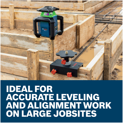 Features/Claims image of Bosch BB1 Batter Board Holder with application.