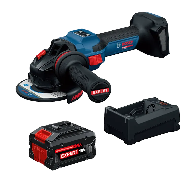 Product Image Dynamic of Bosch EXWS18V-15SB18X 18V EXPERT 5 – 6 In. Angle Grinder with Slide Switch Kit.