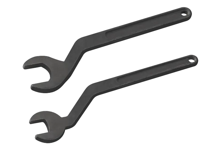 Product Image Dynamic of Bosch RA1152 Offset Router Bit Wrench Set on a white background.
