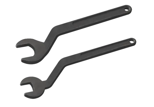 Product Image Dynamic of Bosch RA1152 Offset Router Bit Wrench Set on a white background.