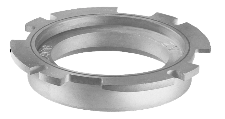 Product Image Dynamic of Bosch RA1100 Threaded Templet Guide Adapter on a white background.