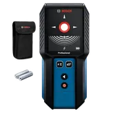 The Bosch GMS120-27 Wall Scanner on the product image dynamic on a white background.