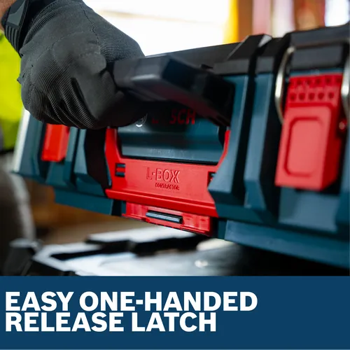 Features/Claims image of Bosch 170 L-BOXX Contractor Standard Box with application.