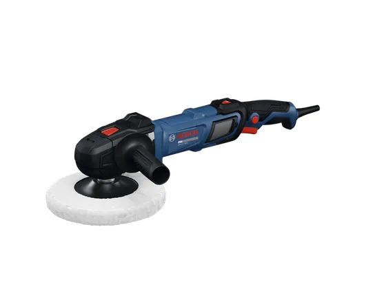 Product Image Dynamic Bosch GPO14-180S 7 In. Rotary Polisher on a white background.